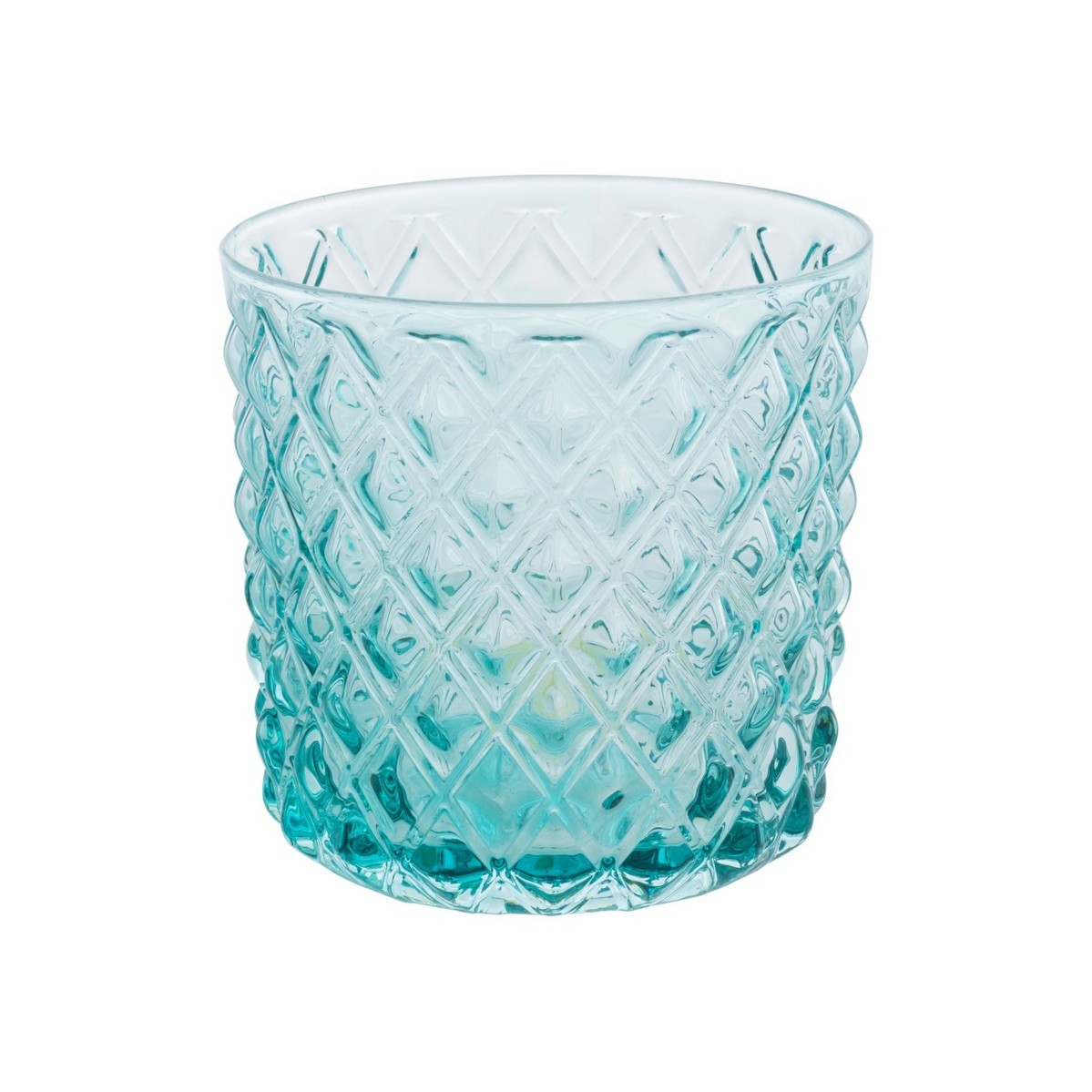 Acquista online Brandani set 6 Bicchiere rombi vetro colori assortiti 9x8,5 h cm cod.51536 Brandani